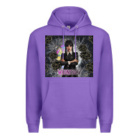 Purple gothic girl with black rose Premium Hoodie - TumblerDesignByShophia