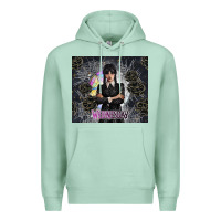 Seafoam gothic girl with black rose Premium Hoodie - TumblerDesignByShophia