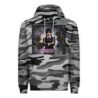 Slate Camo gothic girl with black rose Premium Hoodie - TumblerDesignByShophia