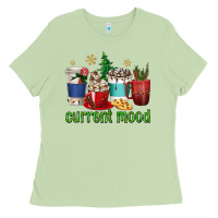 Matcha coffee cups current mood Ladies Tee - texasbilliewilder