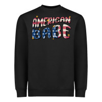 Black American babe Heavyweight Sweatshirt - MaliasSmallBusiness