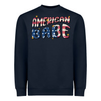 Navy American babe Heavyweight Sweatshirt - MaliasSmallBusiness