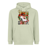Matcha Howdy Santa Heavyweight Hoodie - NancyCooperArtShop