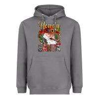 Storm Howdy Santa Heavyweight Hoodie - NancyCooperArtShop