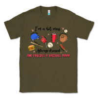 Army Green i'm a hot mess,always stressed,and proudly a baseb Classic Tee - MaliasSmallBusiness