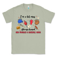 Matcha i'm a hot mess,always stressed,and proudly a baseb Classic Tee - MaliasSmallBusiness
