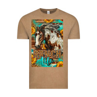 Western Ranch Life Mustang Horse Vintage Tee | Teevron