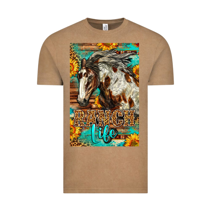 Western Ranch Life Mustang Horse Vintage Tee by LillyAllenDesigns | Teevron