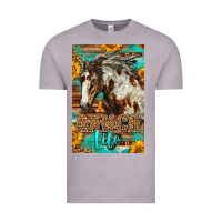 Vintage Zinc Western Ranch Life Mustang Horse Vintage Tee - LillyAllenDesigns