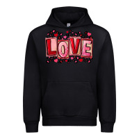 Black Valentine's Day love Urban Hoodie - FaDigitalArtStudio