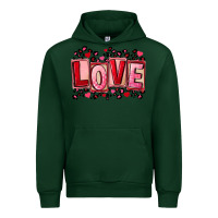 Forest Green Valentine's Day love Urban Hoodie - FaDigitalArtStudio