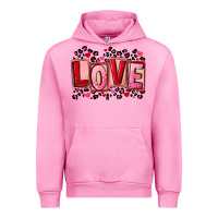 Fuchsia Pink Valentine's Day love Urban Hoodie - FaDigitalArtStudio