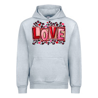 Heather Grey Valentine's Day love Urban Hoodie - FaDigitalArtStudio