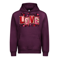 Mauve Wine Valentine's Day love Urban Hoodie - FaDigitalArtStudio