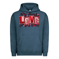 Pigment Midnight Navy Valentine's Day love Urban Hoodie - FaDigitalArtStudio