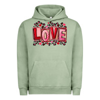 Pigment Oil Green Valentine's Day love Urban Hoodie - FaDigitalArtStudio