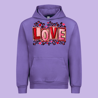 Valentine's Day Love Urban Hoodie Designed By Fadigitalartstudio