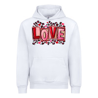 White Valentine's Day love Urban Hoodie - FaDigitalArtStudio
