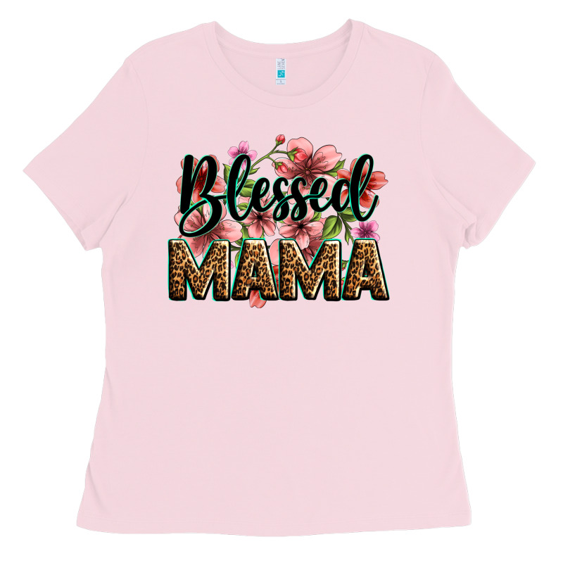 Flowers Blessed Mama Ladies Tee by Zillion Design Studio | Teevron