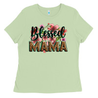Matcha flowers blessed mama Ladies Tee - Zillion Design Studio
