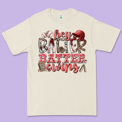Hey Batter Batter Swing Premium Tee Designed By Racoondesign