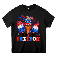 Black 4th of July ice creams tastes like freedom Heavy Core Tee - Neo Western