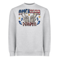 Heather Grey american mama Heavyweight Sweatshirt - MaliasSmallBusiness