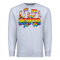 Heather Grey LGBTQ+ Premium Sweatshirt - NancyCooperArtShop