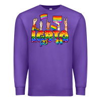 Purple LGBTQ+ Premium Sweatshirt - NancyCooperArtShop