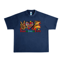 Navy peace love tacos Urban Heavy Tee - AdoDesignShop
