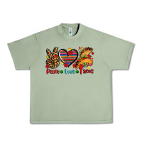 Oil Green peace love tacos Urban Heavy Tee - AdoDesignShop