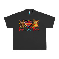 Pigment Black peace love tacos Urban Heavy Tee - AdoDesignShop