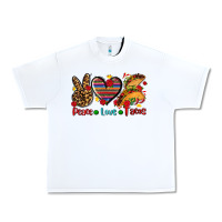 White peace love tacos Urban Heavy Tee - AdoDesignShop