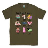 Army Green gos says ı am easter Classic Tee - MaliasSmallBusiness