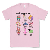 Bubblegum Pink gos says ı am easter Classic Tee - MaliasSmallBusiness