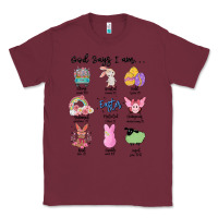 Burgundy gos says ı am easter Classic Tee - MaliasSmallBusiness