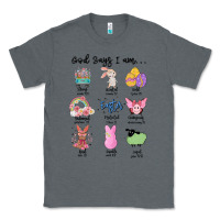 Charcoal Heather gos says ı am easter Classic Tee - MaliasSmallBusiness