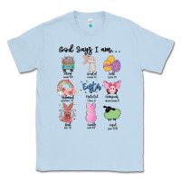 Dusty Blue gos says ı am easter Classic Tee - MaliasSmallBusiness