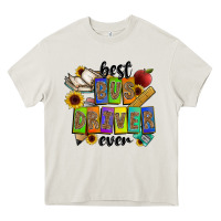 Cream best bus driver ever Heavy Core Tee - CowhideDigitalArt