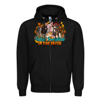 Black Fall Cutest Pumpkin In The Patch Pig Zipper Hoodie - LillyAllenDesigns