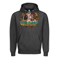 Charcoal Heather Fall Cutest Pumpkin In The Patch Pig Zipper Hoodie - LillyAllenDesigns