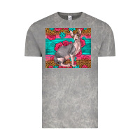 Cloud Rock Pink Glitter And Roses Sphynx Cat Vintage Tee - LillyAllenDesigns