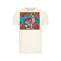 Vintage Arctic Pink Glitter And Roses Sphynx Cat Vintage Tee - LillyAllenDesigns