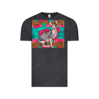 Vintage Black Pink Glitter And Roses Sphynx Cat Vintage Tee - LillyAllenDesigns