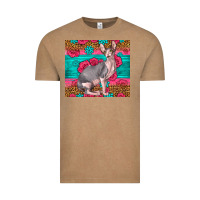 Vintage Coffee Pink Glitter And Roses Sphynx Cat Vintage Tee - LillyAllenDesigns