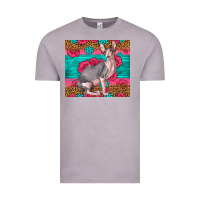Vintage Zinc Pink Glitter And Roses Sphynx Cat Vintage Tee - LillyAllenDesigns