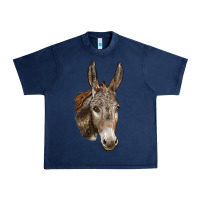 Navy Andalusian Donkey Face Urban Heavy Tee - LillyAllenDesigns