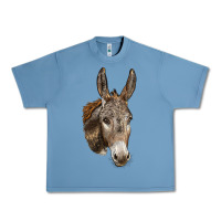 Pebble Blue Andalusian Donkey Face Urban Heavy Tee - LillyAllenDesigns