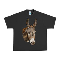 Pigment Black Andalusian Donkey Face Urban Heavy Tee - LillyAllenDesigns