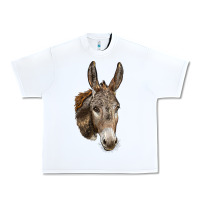 White Andalusian Donkey Face Urban Heavy Tee - LillyAllenDesigns